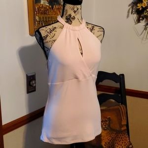 CACHE Halter top NWOT Blush pale pink
